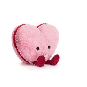 Jellycat Amuseables Colette Heart Macaron w/jelly bag